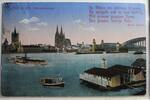AK Köln Rheinpanorama 1915 gebraucht -
