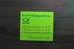 Berlin Berlin MH 13b Pf V oZ postfrisch Markenheftchen Plattenfehler MiNr. MH 13b Pf V oZ postfrisch Markenheftchen Plattenfehler -