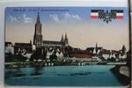 AK Ulm a. D. Von der Eisenbahnbrücke gesehen Feldpost gebraucht -