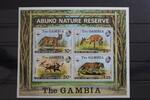 Gambia Gambia Block 2 mit 332-335 postfrisch Tiere WWF Naturschutz MiNr. Block 2 mit 332-335 postfrisch Tiere WWF Naturschutz -