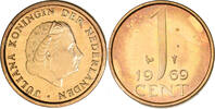 Nederland 1 Cent 1969. Haan KONINGIN JULIANA 1948-1980 Prof. L.O. Wenckebach 1 Cent 1969 PP