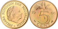 Nederland 5 Cent 1966 KONINGIN JULIANA 1948-1980 Prof. L.O. Wenckebach 5 Cent 1966 PP