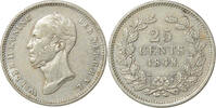 Nederland  25 Cent 1848 Willem II 1840-1849 J.P. Schouberg ss+