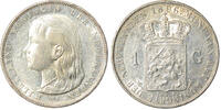 Nederland  1 Gulden 1896 Koningin Wilhelmina WILHELMINA 1890–1948 W.J. Schammer vz