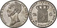 Nederland 2  gulden of rijksdaalder 1845 Willem II 1840-1849 D. van der Kellen jr. 2  Gulden 1845 ss
