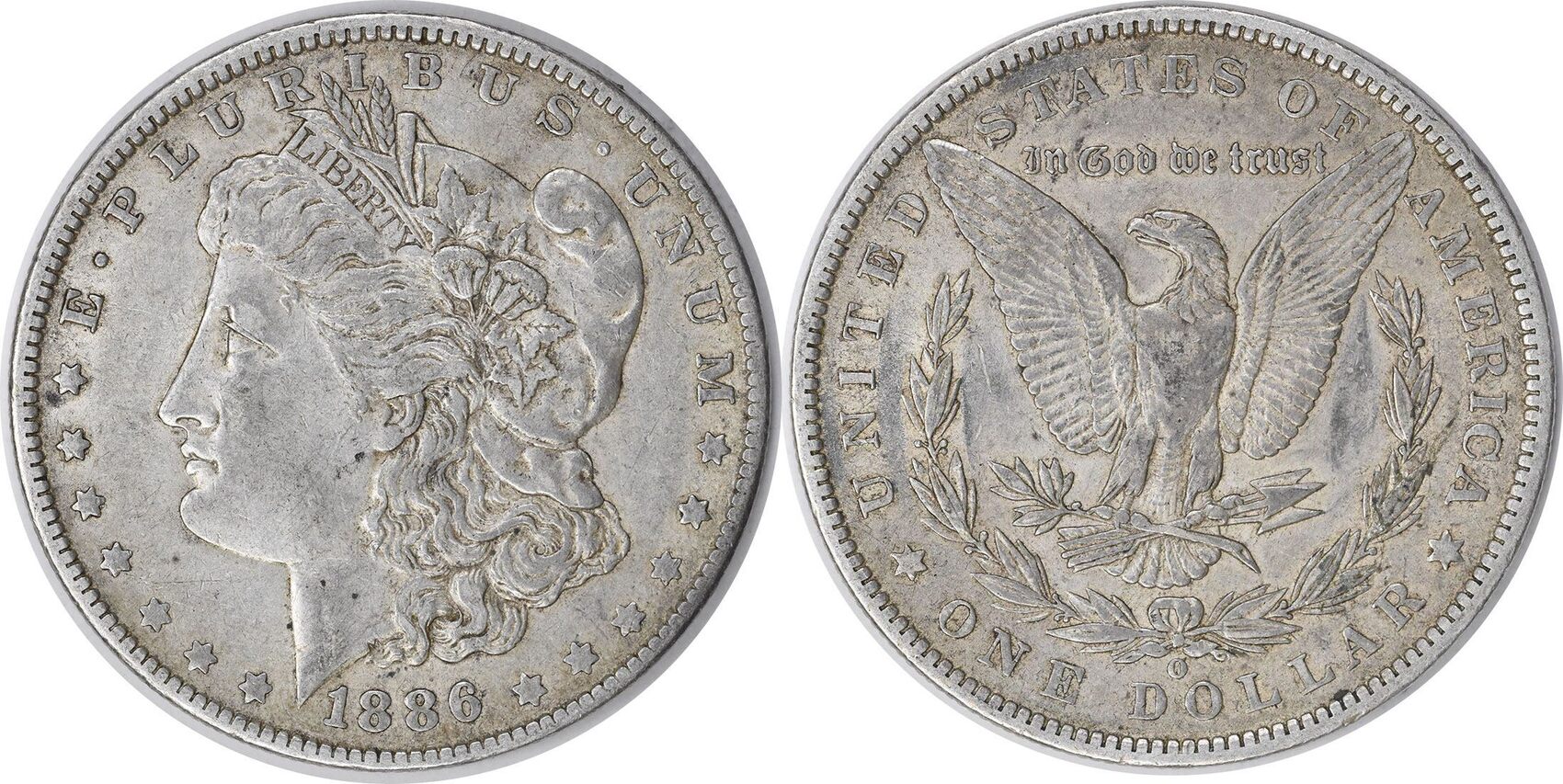 us-1886-o-1886-o-morgan-silver-dollar-choice-ef-uncertified-1048-none