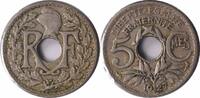 US 1927 France 5 Centimes KM875 VF+ Uncertified -