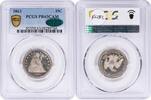US 1863 No Mint Mark 1863 Liberty Seated Silver Quarter PR63CAM PCGS (CAC) CAC