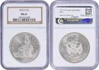US 1875 S 1875-S Trade Silver Dollar MS61 NGC None