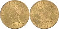 US Ten Dollar 1904 O 1904-O $10 Liberty Head Type 3 AU58 Uncertified #217 None AU