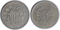 US Nickel 1866 Shield Nickel RPD AU58 Uncertified #238 -