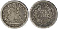 US Dime 1839-O Liberty Seated Silver Dime F-108 Huge O VG Uncertified #902 None -