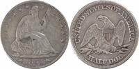 US Half Dollar 1855/4 Liberty Seated Silver Half Dollar FS-301 EF Uncertified #956 None -