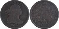 US Half Cent 1808 Half Cent VF Uncertified #1245 None -