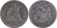 US Quarter 1876-CC Liberty Seated Quarter EF Uncertified #206 None -