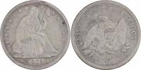 US Half Dollar 1864-S Liberty Seated Silver Half Dollar Choice EF Uncertified #226 None -