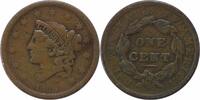 US Cent 1838 Large Cent VG Uncertified None -