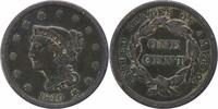 US Cent 1840 Large Cent VF Uncertified #420 None -