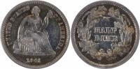 US Half Dime 1861 Liberty Seated Silver Half Dime EF Uncertified None -