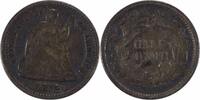 US Half Dime 1872 Liberty Seated Silver Half Dime VF Uncertified None -
