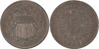 US Nickel 1867 Shield Nickel Rays RPD Choice EF Uncertified #100 None -