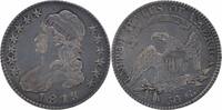 US Half Dollar 1818/7 Bust Silver Half Dollar EF Uncertified #842 None -