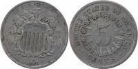 US Nickel 1866 Shield Nickel Rays EF Uncertified #1020 None -