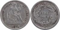 US Half Dime 1871 Liberty Seated Silver Half Dime Choice EF Uncertified None -
