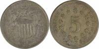 US Nickel 1868 Shield Nickel EF Uncertified #1100 None -