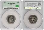 US Quarter 1874 Liberty Seated Silver Quarter PR64CAM CACG None -