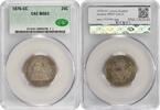 US Quarter 1876-CC Liberty Seated Silver Quarter MS63 CACG None -