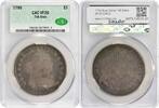 US Dollar 1799 Bust Silver Dollar 7x6 Stars VF20 CACG None -
