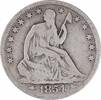 US Half Dollar 1854 Liberty Seated Half Dollar Arrows VG Uncertified None -