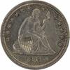 US Quarter 1864 Liberty Seated Silver Quarter AU58 Uncertified #655 None -
