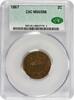 US Two Cent 1867 Two Cent Piece MS65RB CACG None -