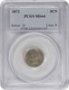 US Three Cent 1872 Three Cent Nickel MS64 PCGS None -