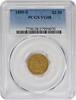 US Two and a Half Dollar 1859-S $2.50 Gold Liberty Head VG08 PCGS None -