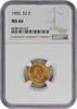 US Two and a Half Dollar 1905 $2.50 Gold Liberty Head MS66 NGC None -