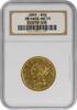 US Ten Dollar 1850 $10 Gold Liberty Head Small Date AU50 NGC None -