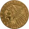 US Two and a Half Dollar 1914 $2.50 Gold Indian EF Uncertified #720 None -