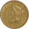 US No Date $1 Gold Type 1 VF (Solder Reverse) Uncertified #205 None -