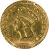 US Dollar 1857 $1 Gold Type 3 VF (Solder) Uncertified #220 None -