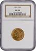 US Five Dollar 1901-S $5 Gold Liberty Head AU58 NGC None -