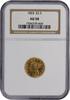 US Two and a Half Dollar 1853 $2.50 Gold Liberty Head AU58 NGC None -