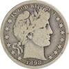 US Half Dollar 1898-S Barber Silver Half Dollar VG Uncertified #1249 None -
