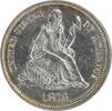 US Dime 1876 Liberty Seated Silver Dime MS60 Uncertified #307 None -
