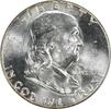 US Half Dollar 1963 Franklin Silver Half Dollar MS63 Uncertified #956 None -