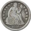 US Dime 1858 Liberty Seated Silver Dime VF Uncertified None -