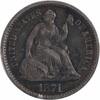 US Half Dime 1871 Liberty Seated Silver Half Dime VF Uncertified None -