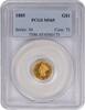 US Dollar 1885 $1 Gold Type 3 MS65 PCGS None -